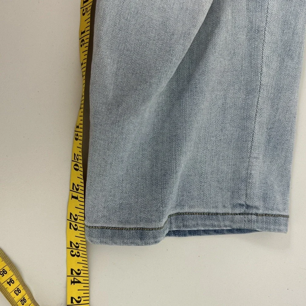 Kancan Jeans Womens Plus size 20 Blue Light Wash Crop Distressed Stretch‎